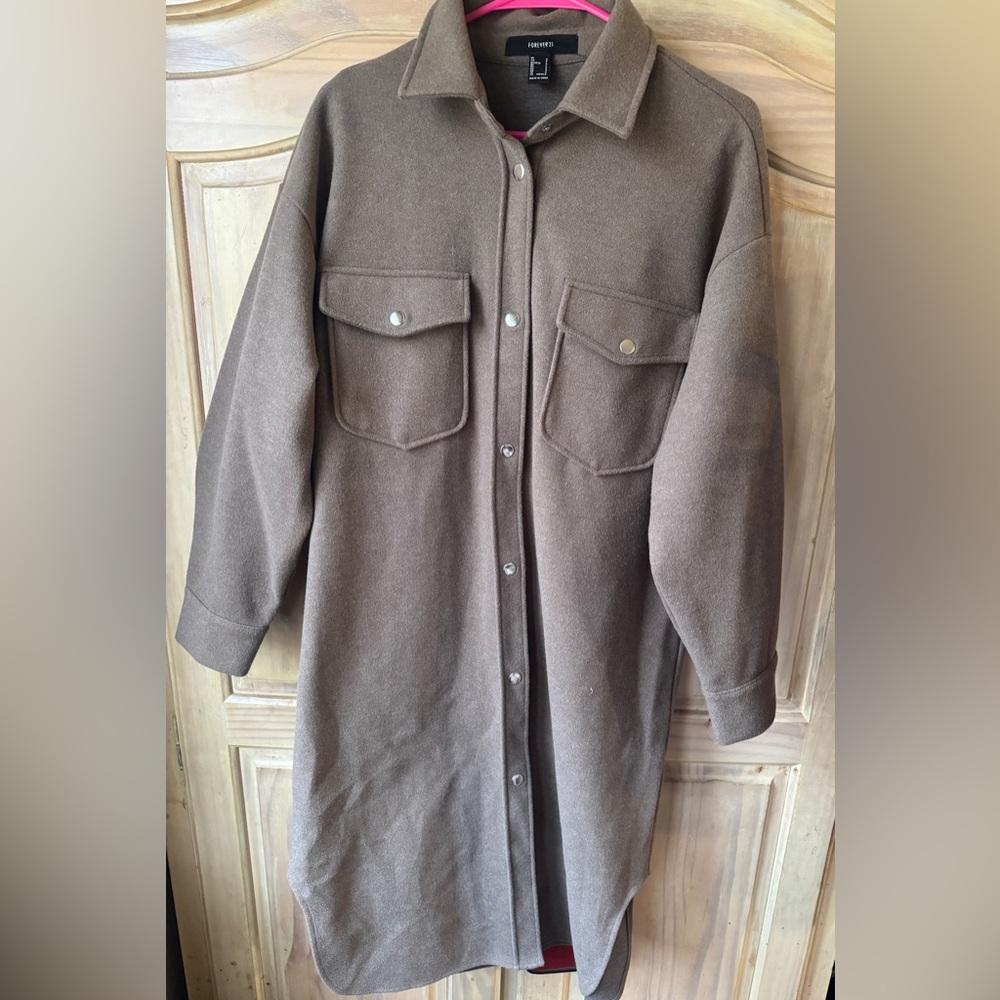 Forever 21 Men's Brown Shirt Jacket